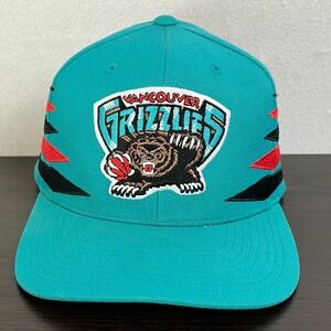 Retro Mitchell Ness Vancouver Grizzlies Diamond Cut Snapback Hat Cap